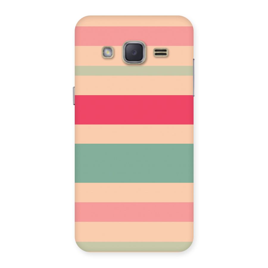 Pastel Stripes Vintage Back Case for Galaxy J2