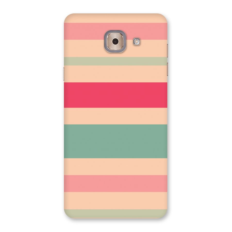 Pastel Stripes Vintage Back Case for Galaxy J7 Max