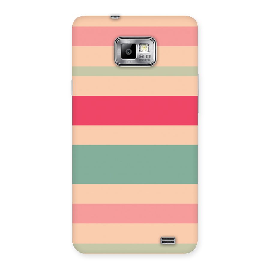 Pastel Stripes Vintage Back Case for Galaxy S2