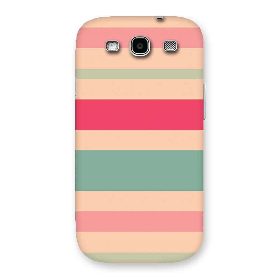 Pastel Stripes Vintage Back Case for Galaxy S3