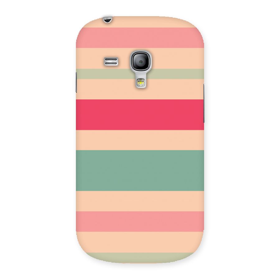 Pastel Stripes Vintage Back Case for Galaxy S3 Mini