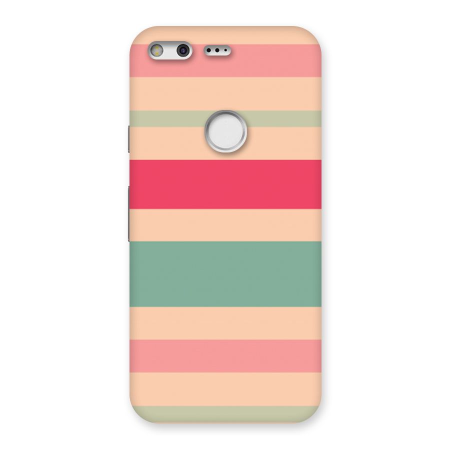 Pastel Stripes Vintage Back Case for Google Pixel