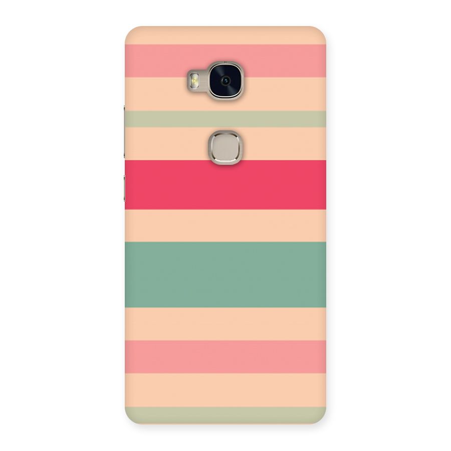Pastel Stripes Vintage Back Case for Huawei Honor 5X