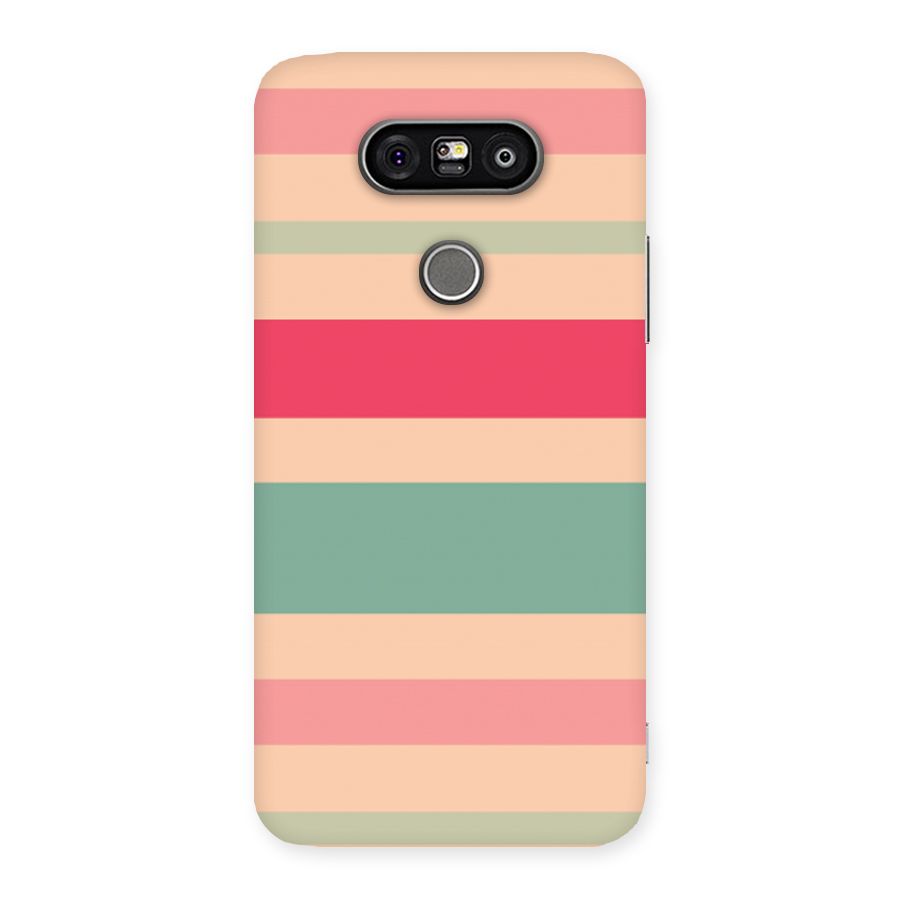 Pastel Stripes Vintage Back Case for LG G5