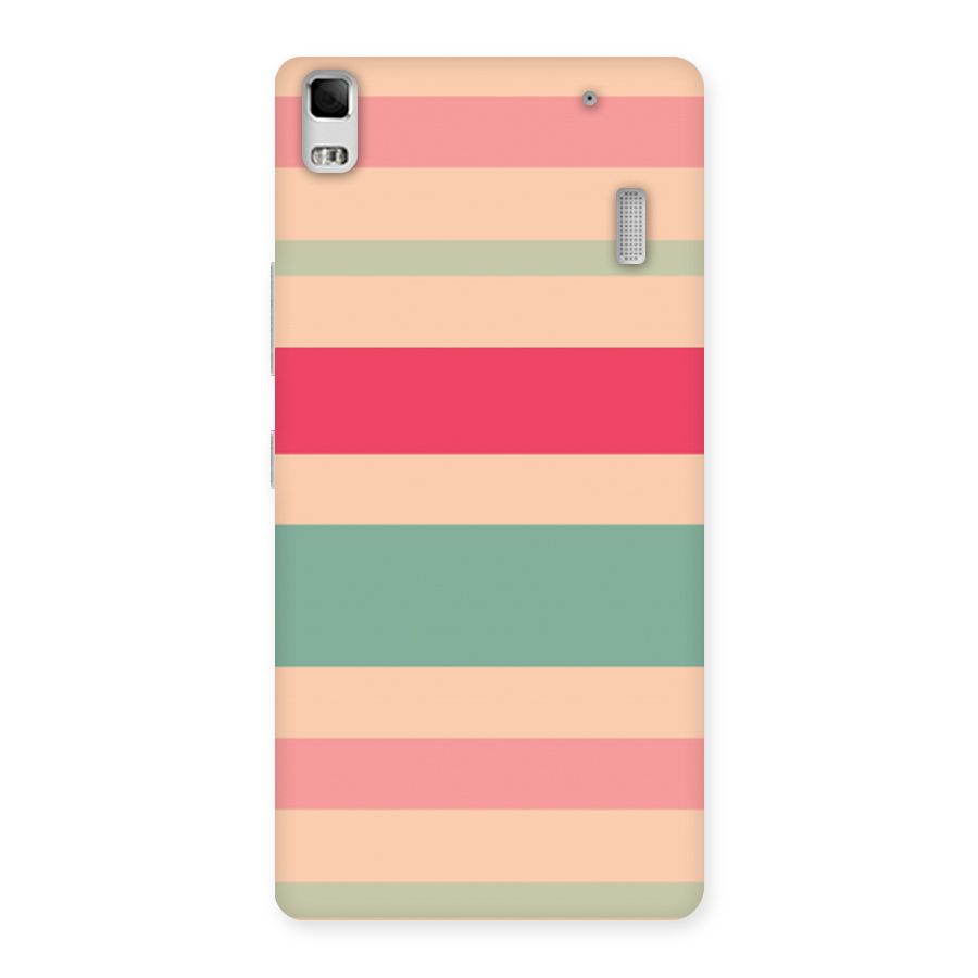 Pastel Stripes Vintage Back Case for Lenovo A7000