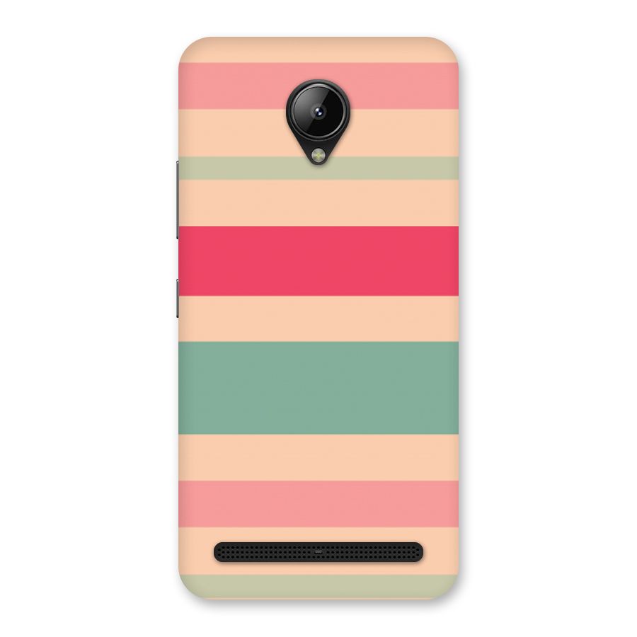 Pastel Stripes Vintage Back Case for Lenovo C2