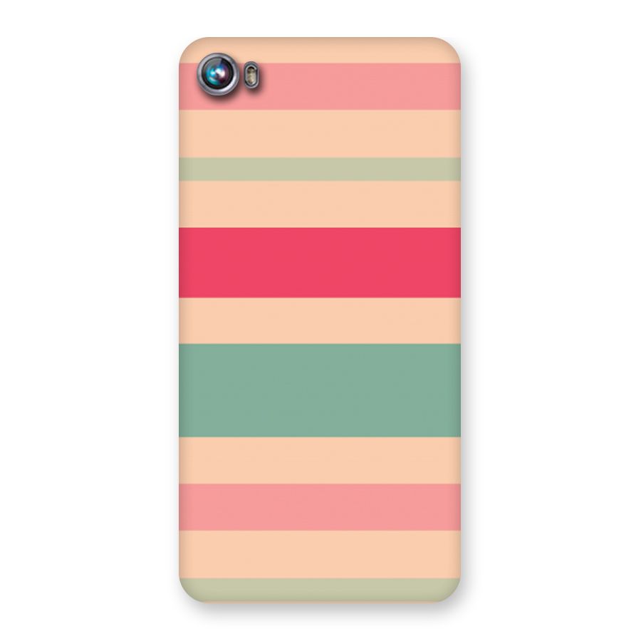 Pastel Stripes Vintage Back Case for Micromax Canvas Fire 4 A107