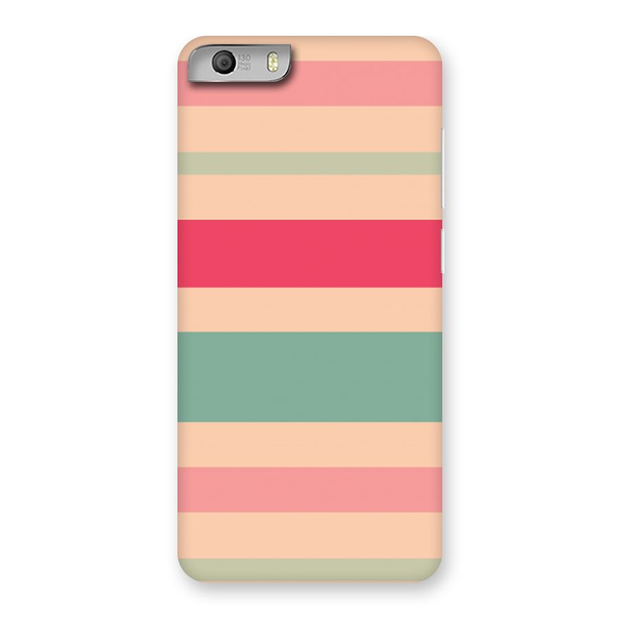Pastel Stripes Vintage Back Case for Micromax Canvas Knight 2