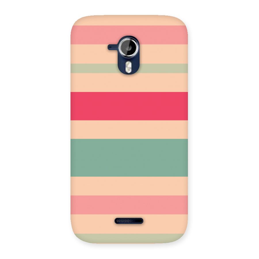 Pastel Stripes Vintage Back Case for Micromax Canvas Magnus A117