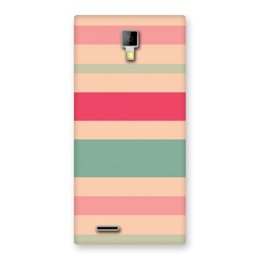 Pastel Stripes Vintage Back Case for Micromax Canvas Xpress A99