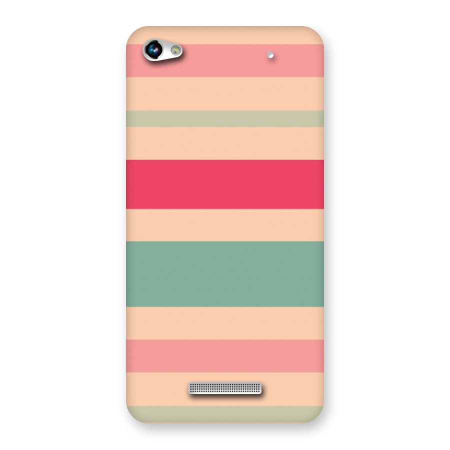 Pastel Stripes Vintage Back Case for Micromax Hue 2