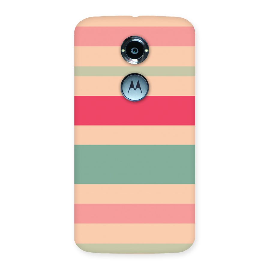Pastel Stripes Vintage Back Case for Moto X 2nd Gen