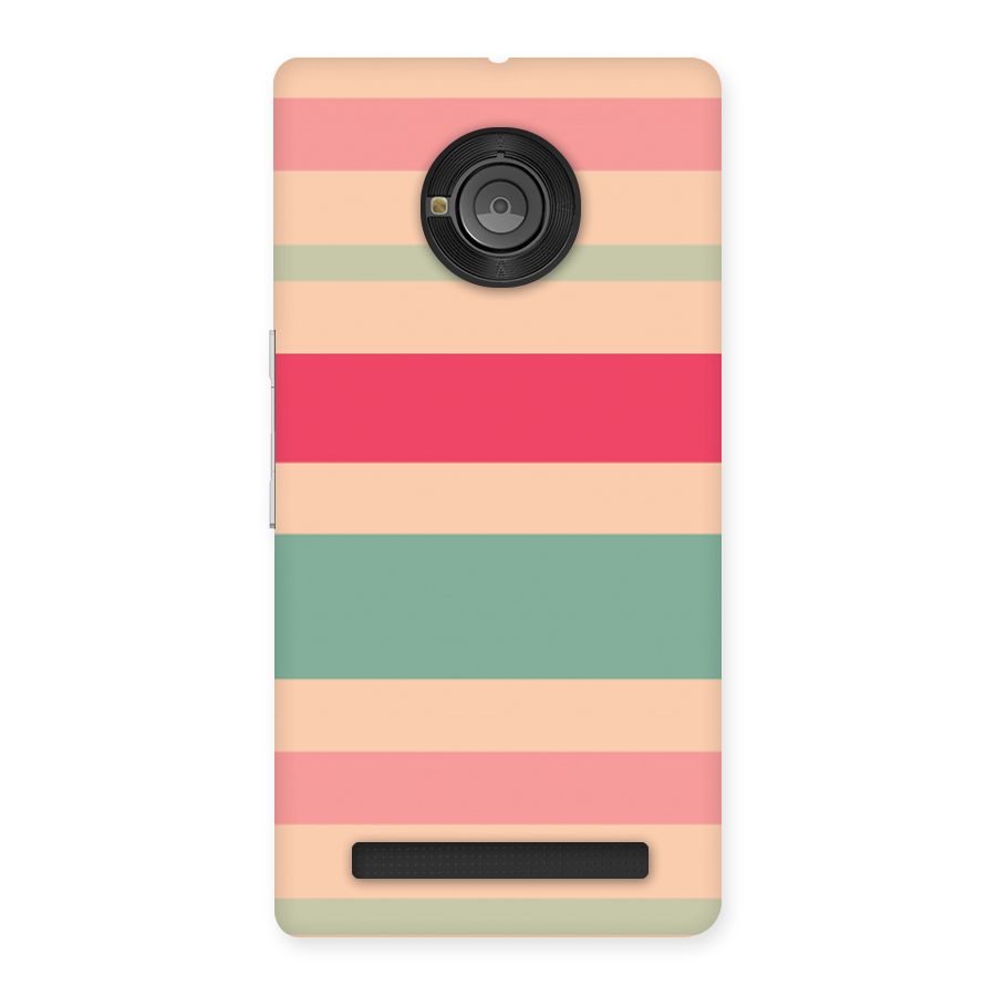 Pastel Stripes Vintage Back Case for Yu Yunique