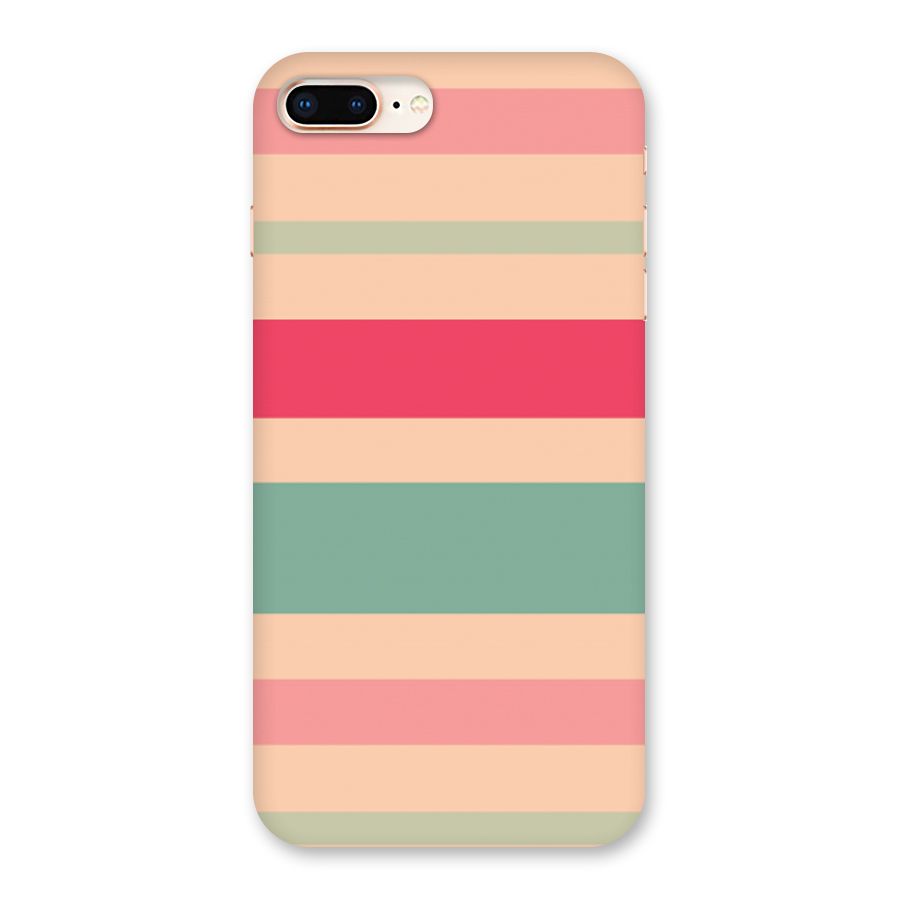 Pastel Stripes Vintage Back Case for iPhone 8 Plus