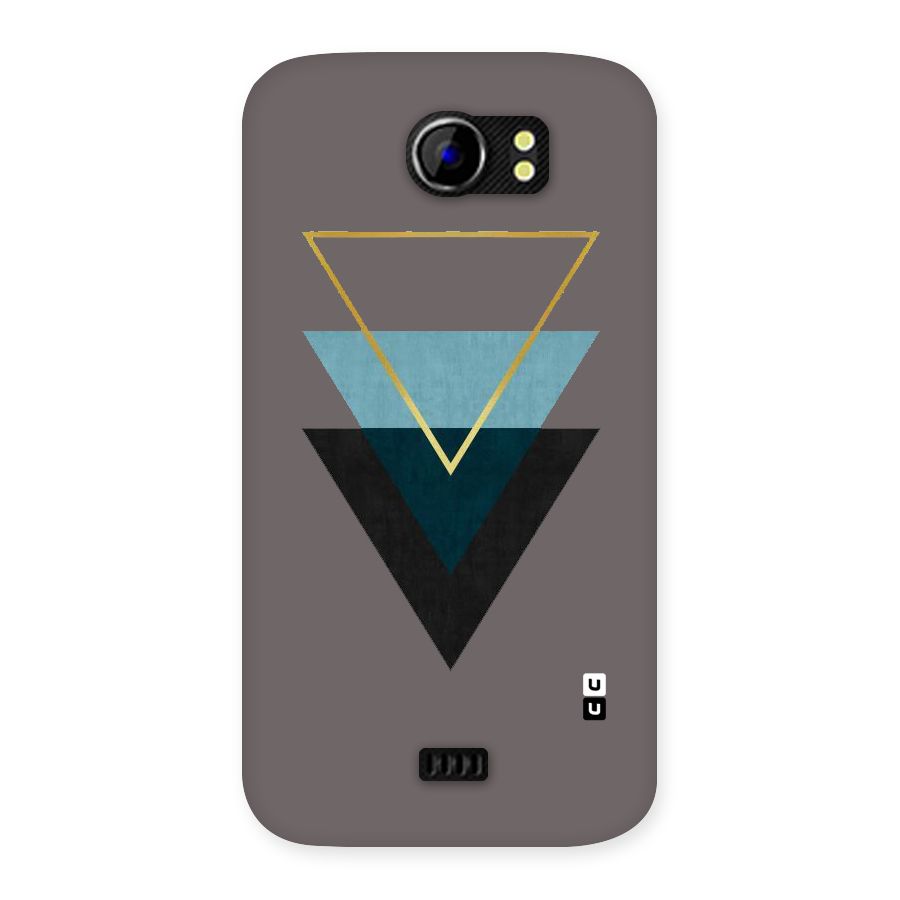 Pastel Triangle Back Case for Micromax Canvas 2 A110