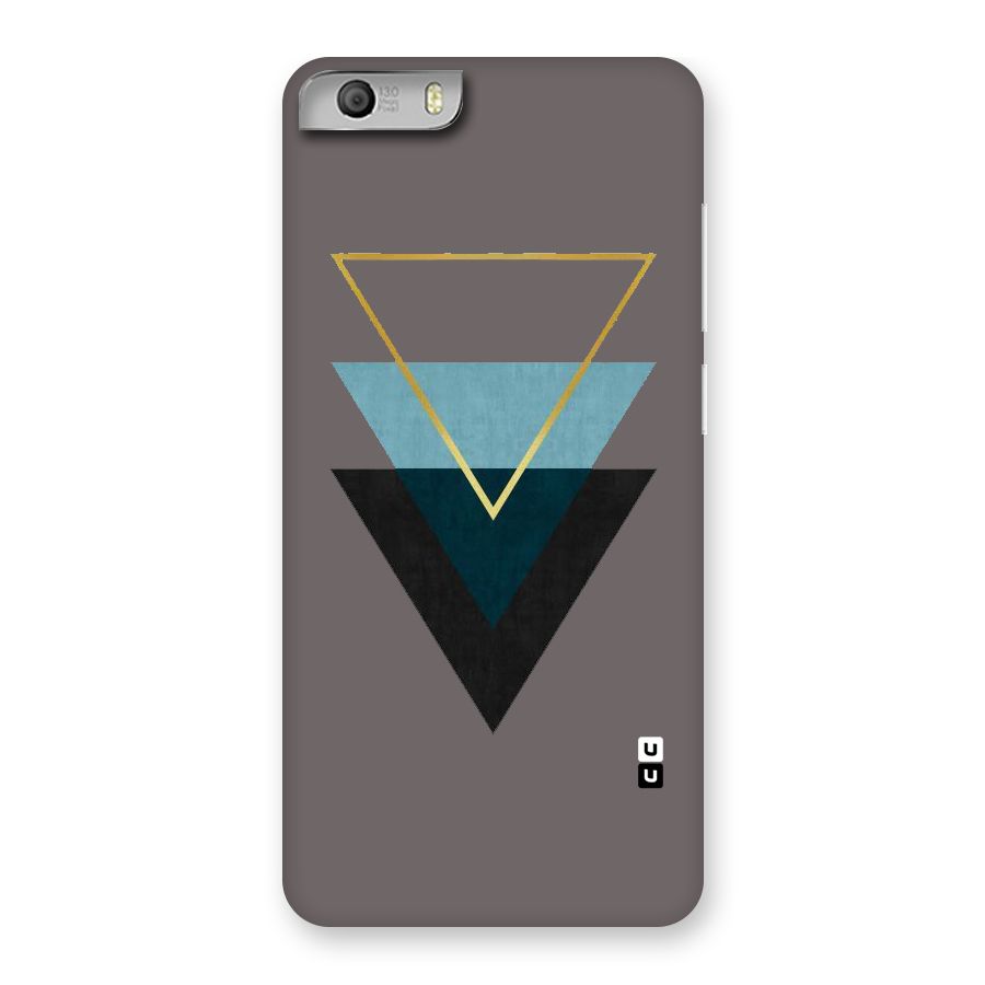 Pastel Triangle Back Case for Micromax Canvas Knight 2