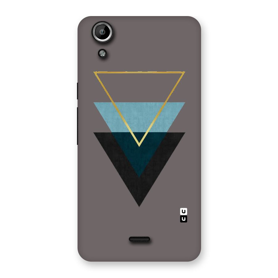 Pastel Triangle Back Case for Micromax Canvas Selfie Lens Q345