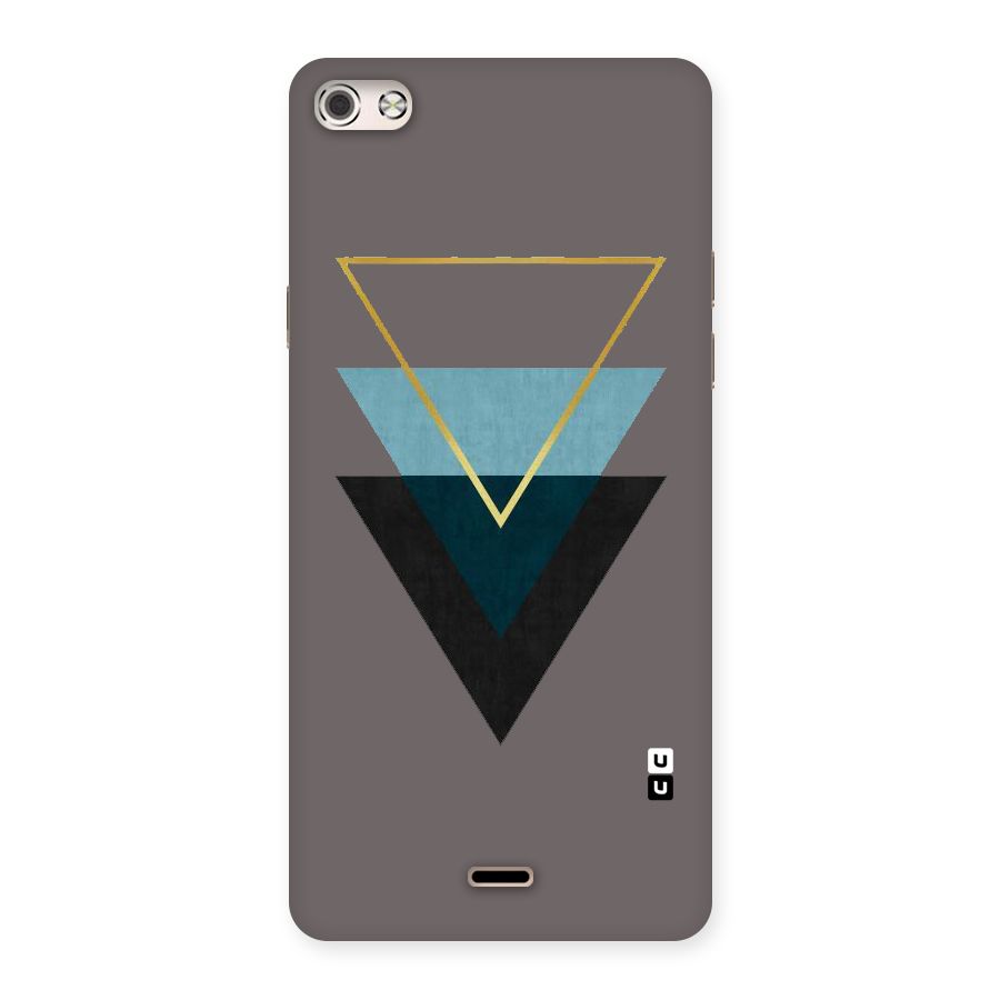 Pastel Triangle Back Case for Micromax Canvas Silver 5