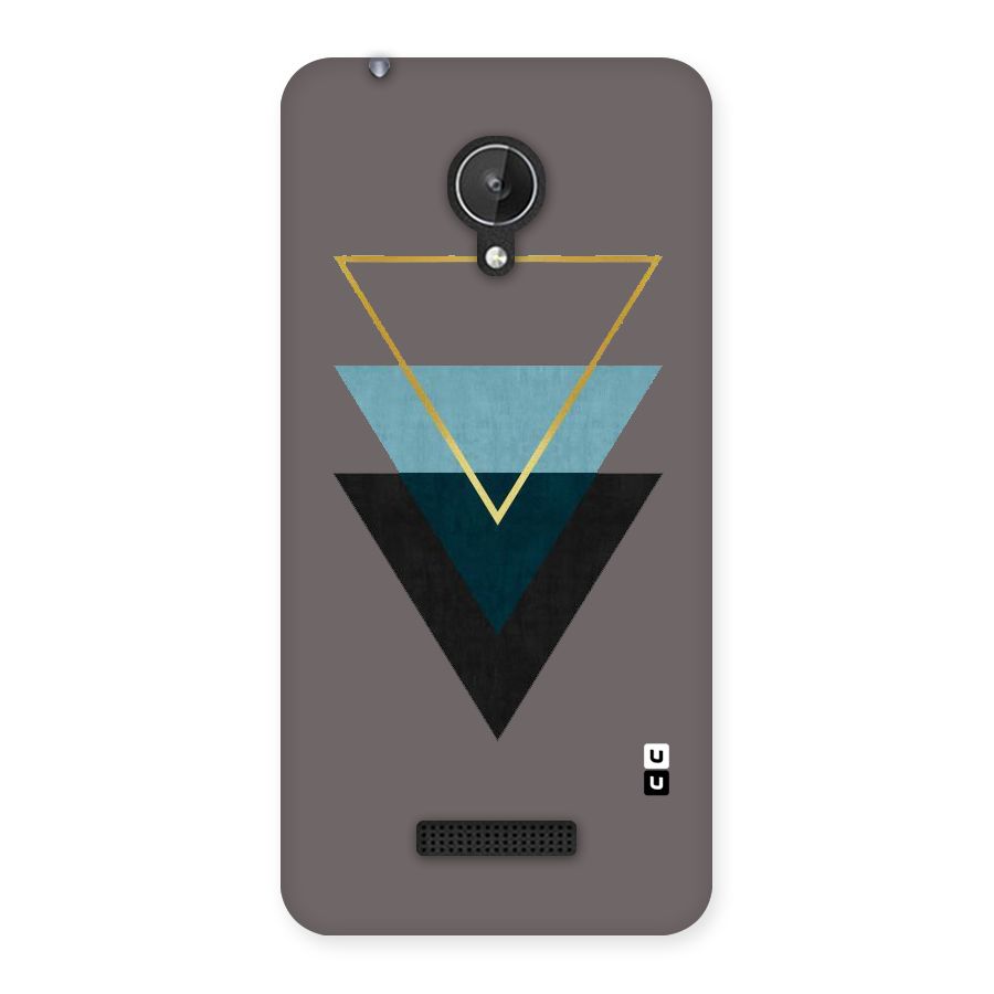 Pastel Triangle Back Case for Micromax Canvas Spark Q380