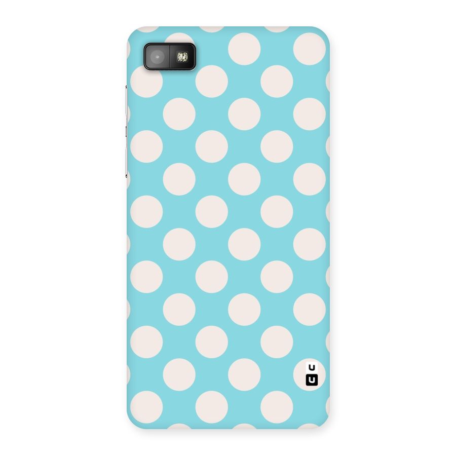 Pastel White Polka Dots Back Case for Blackberry Z10