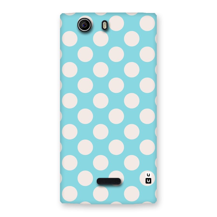 Pastel White Polka Dots Back Case for Canvas Nitro 2 E311