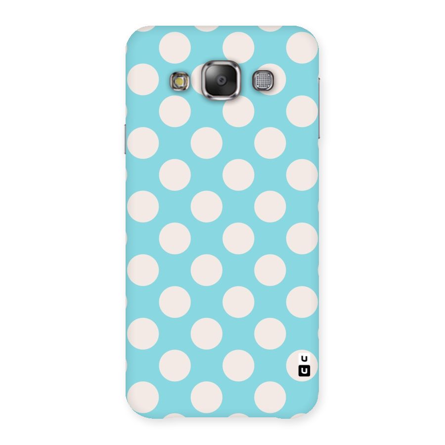 Pastel White Polka Dots Back Case for Galaxy E7