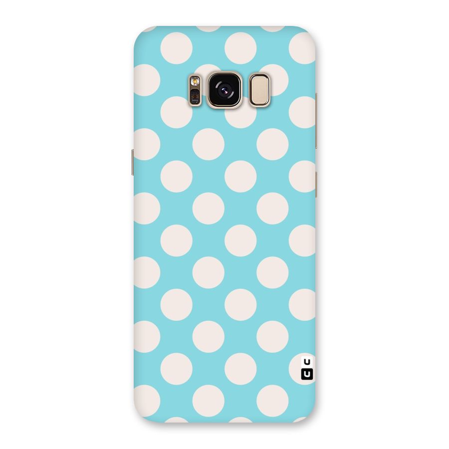 Pastel White Polka Dots Back Case for Galaxy S8