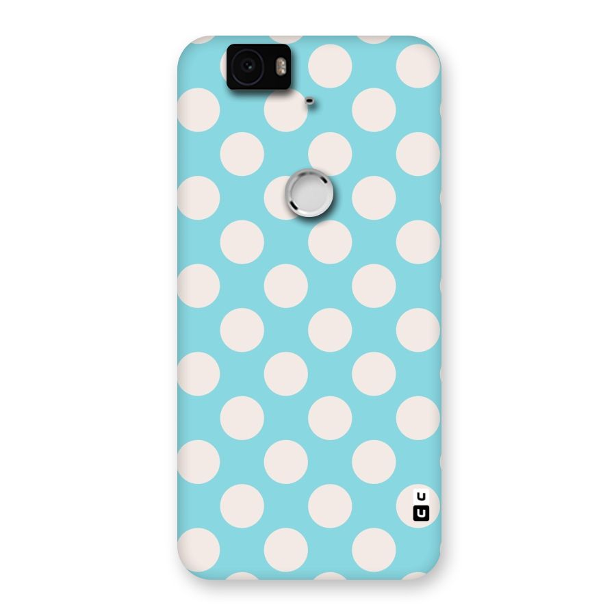 Pastel White Polka Dots Back Case for Google Nexus-6P
