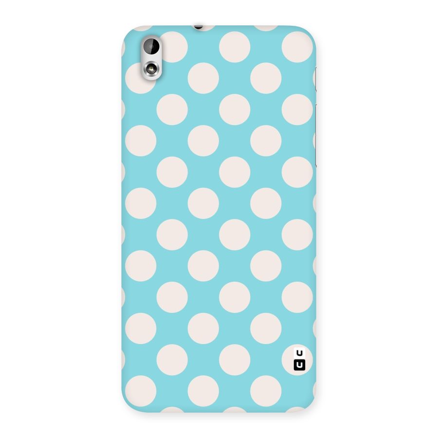 Pastel White Polka Dots Back Case for HTC Desire 816s