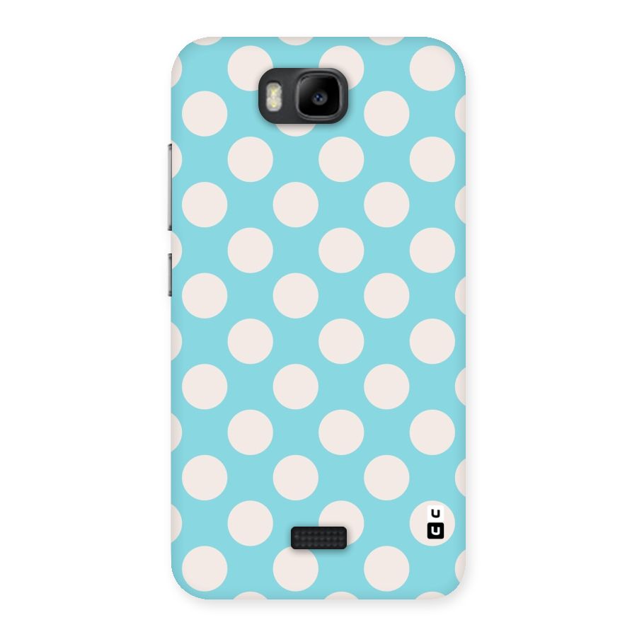 Pastel White Polka Dots Back Case for Honor Bee