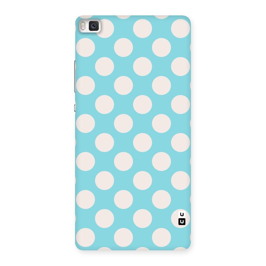 Pastel White Polka Dots Back Case for Huawei P8