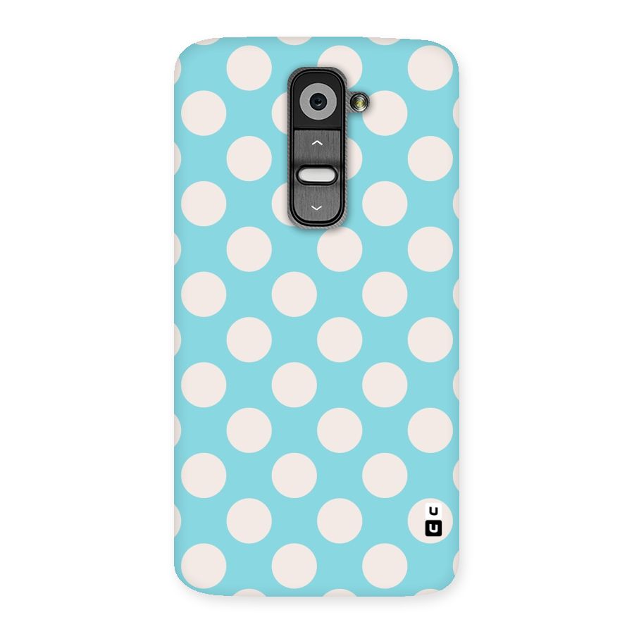 Pastel White Polka Dots Back Case for LG G2