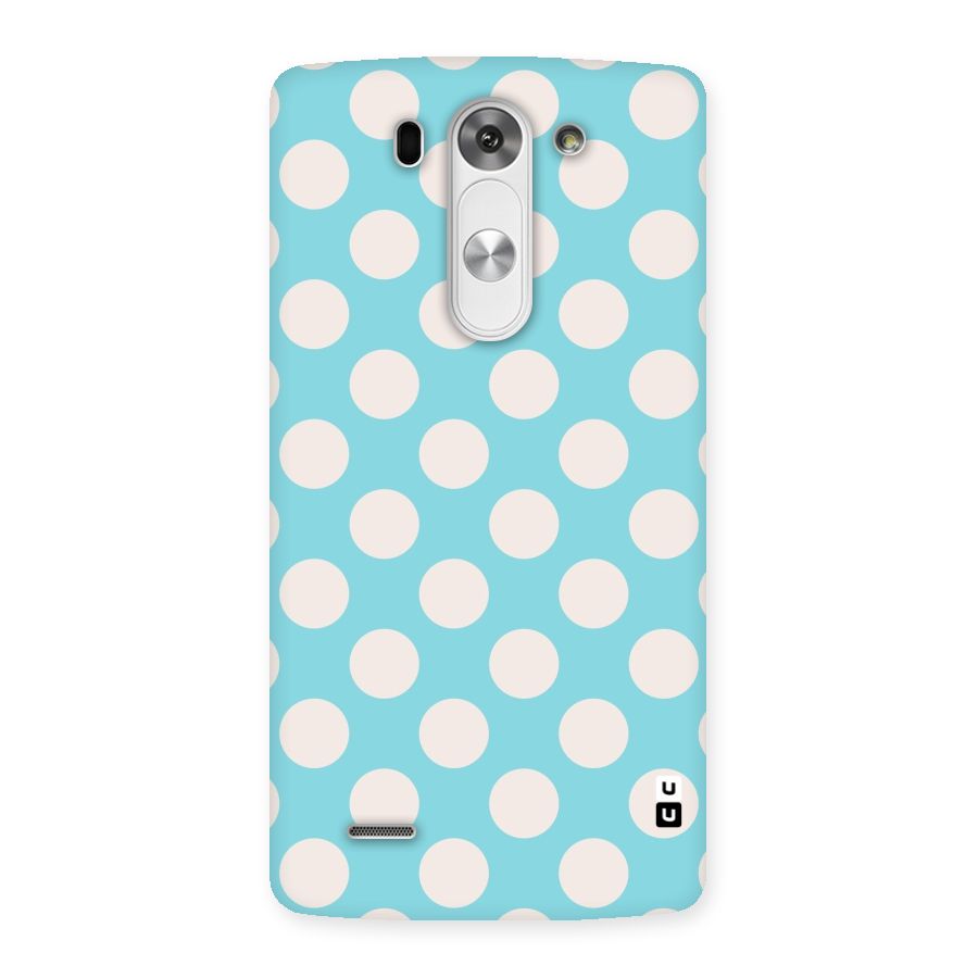 Pastel White Polka Dots Back Case for LG G3 Mini