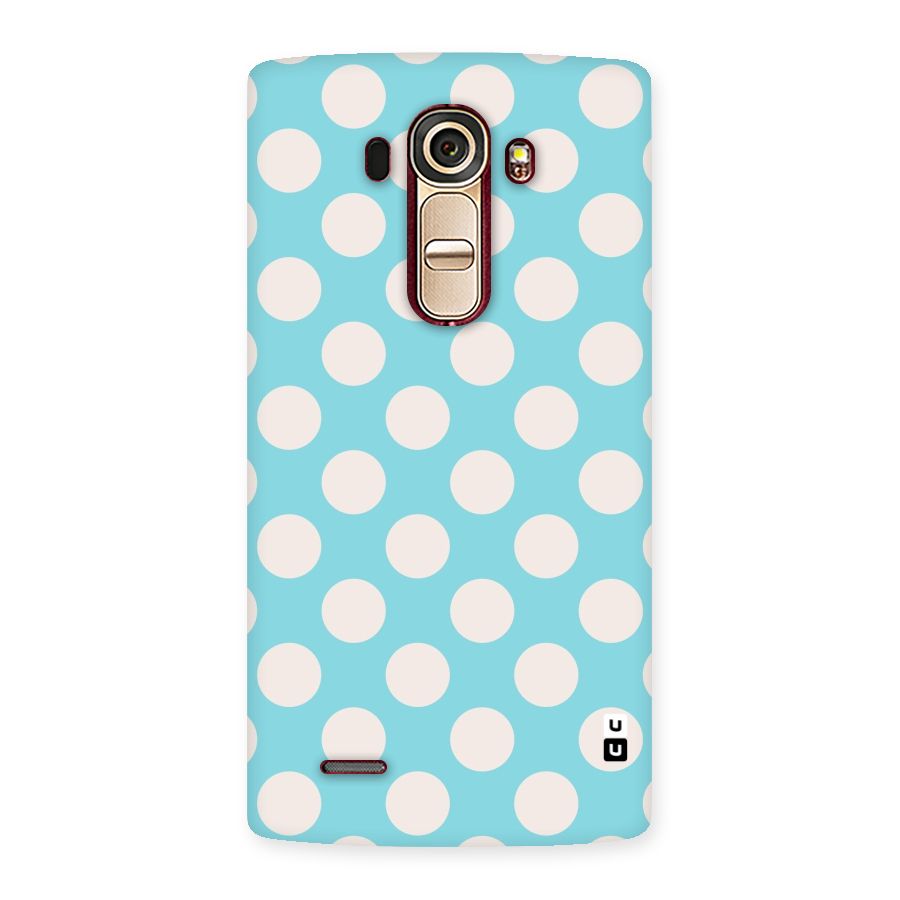 Pastel White Polka Dots Back Case for LG G4