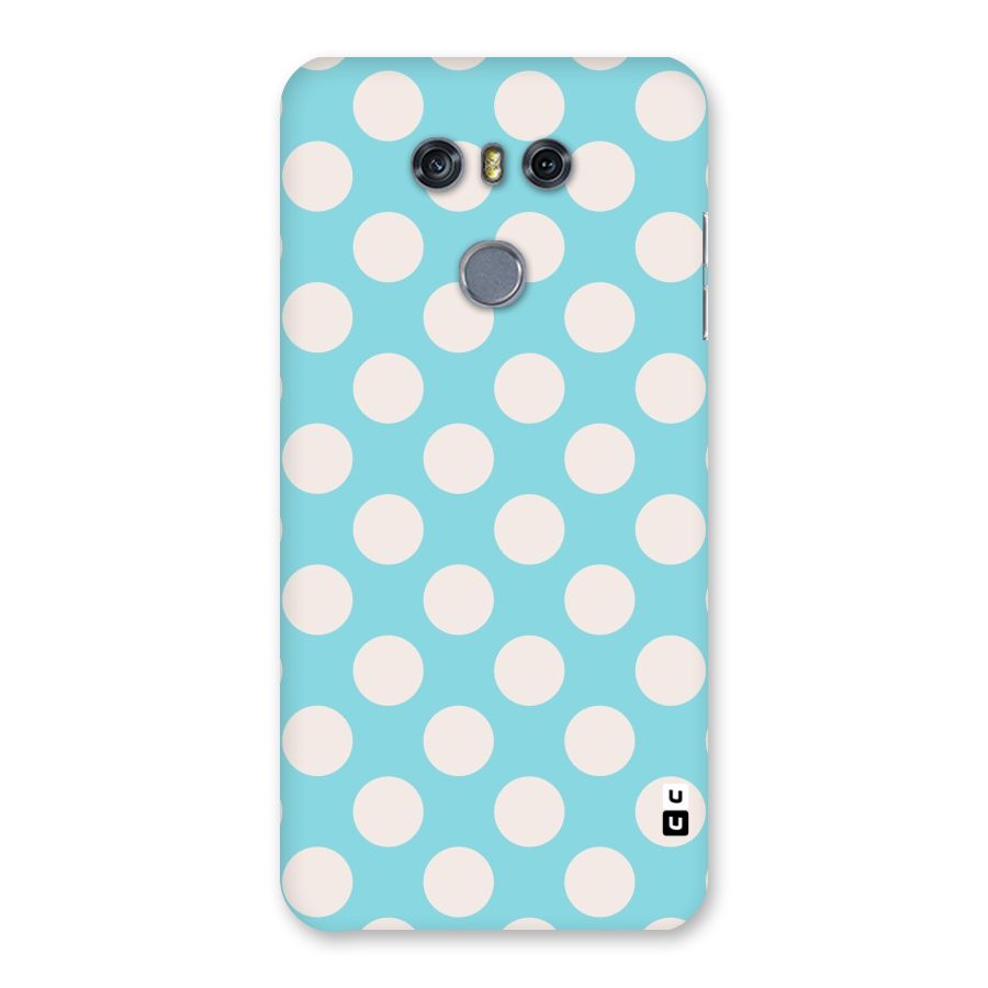 Pastel White Polka Dots Back Case for LG G6