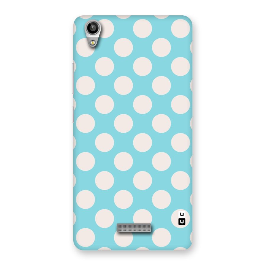 Pastel White Polka Dots Back Case for Lava-Pixel-V1