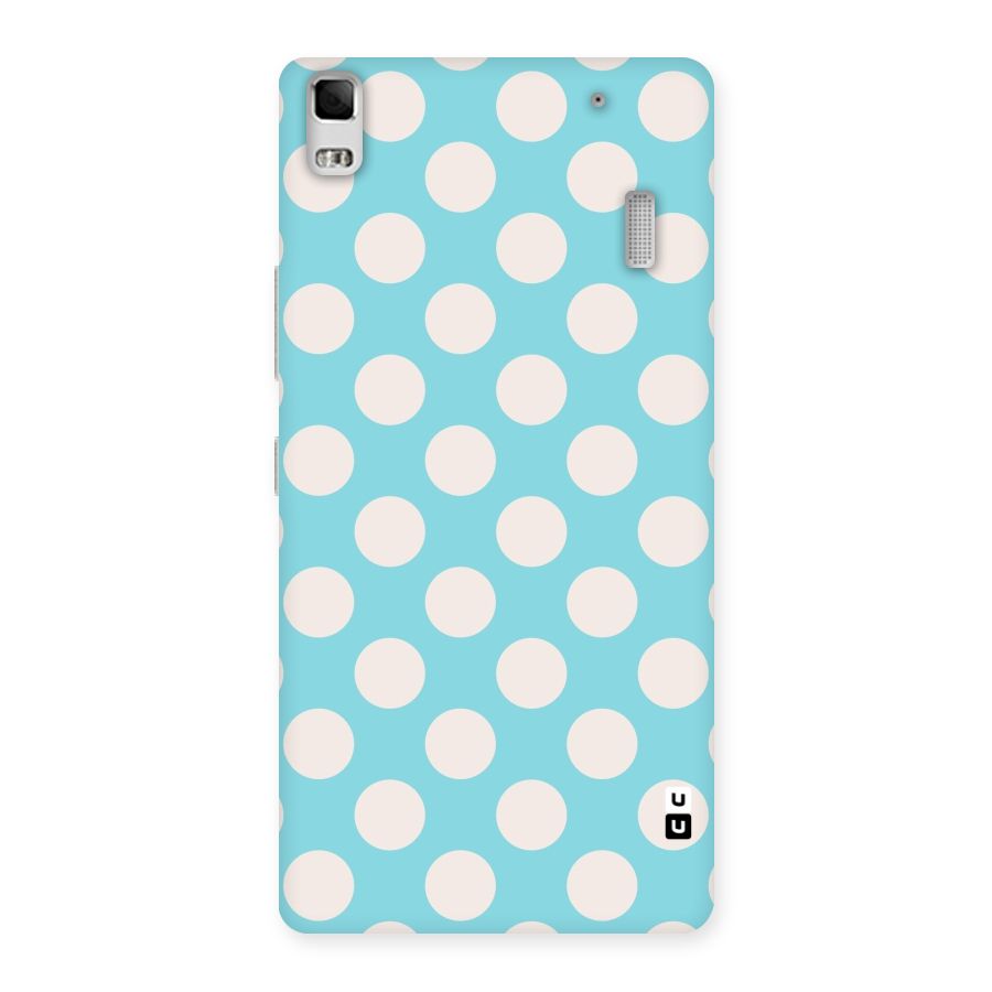 Pastel White Polka Dots Back Case for Lenovo A7000