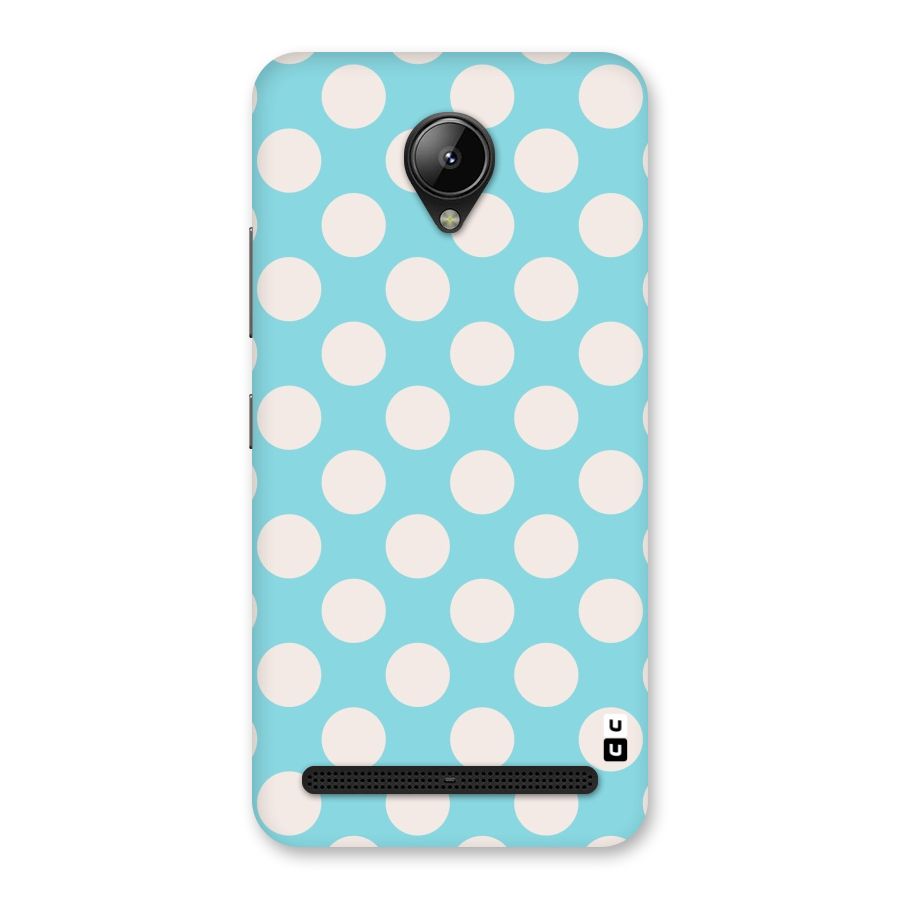 Pastel White Polka Dots Back Case for Lenovo C2