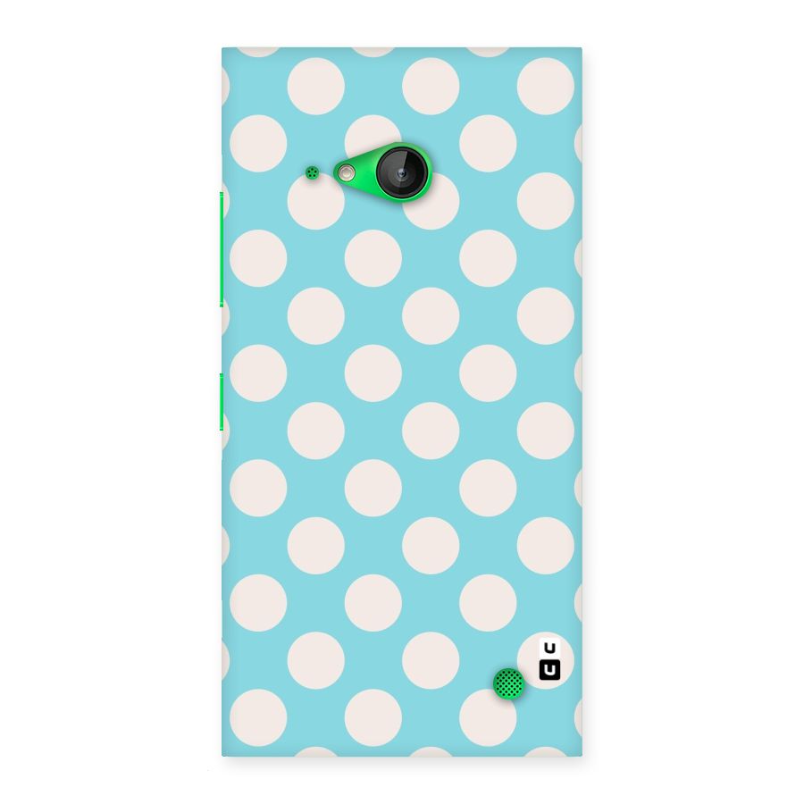 Pastel White Polka Dots Back Case for Lumia 730
