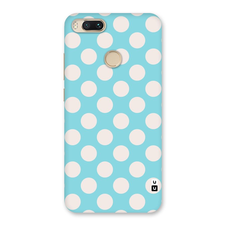 Pastel White Polka Dots Back Case for Mi A1