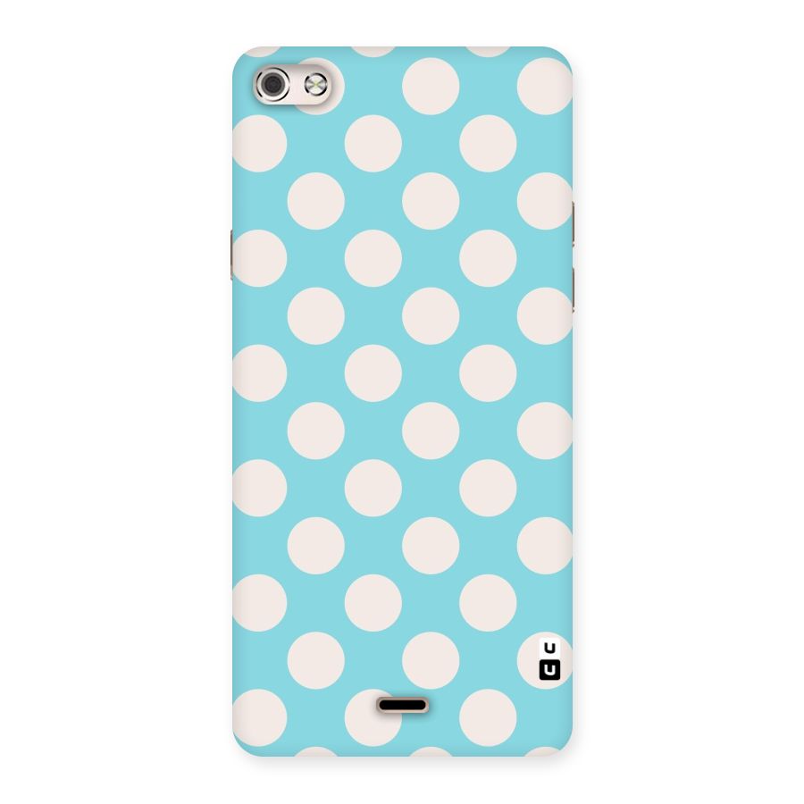 Pastel White Polka Dots Back Case for Micromax Canvas Silver 5