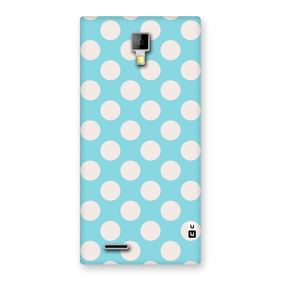 Pastel White Polka Dots Back Case for Micromax Canvas Xpress A99
