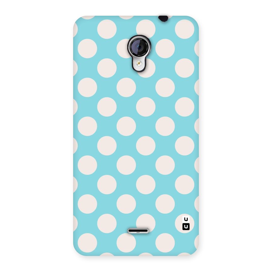 Pastel White Polka Dots Back Case for Micromax Unite 2 A106