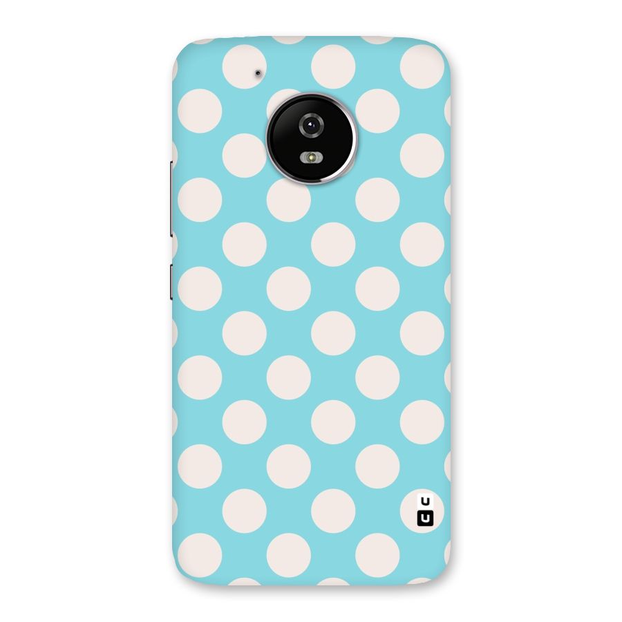Pastel White Polka Dots Back Case for Moto G5
