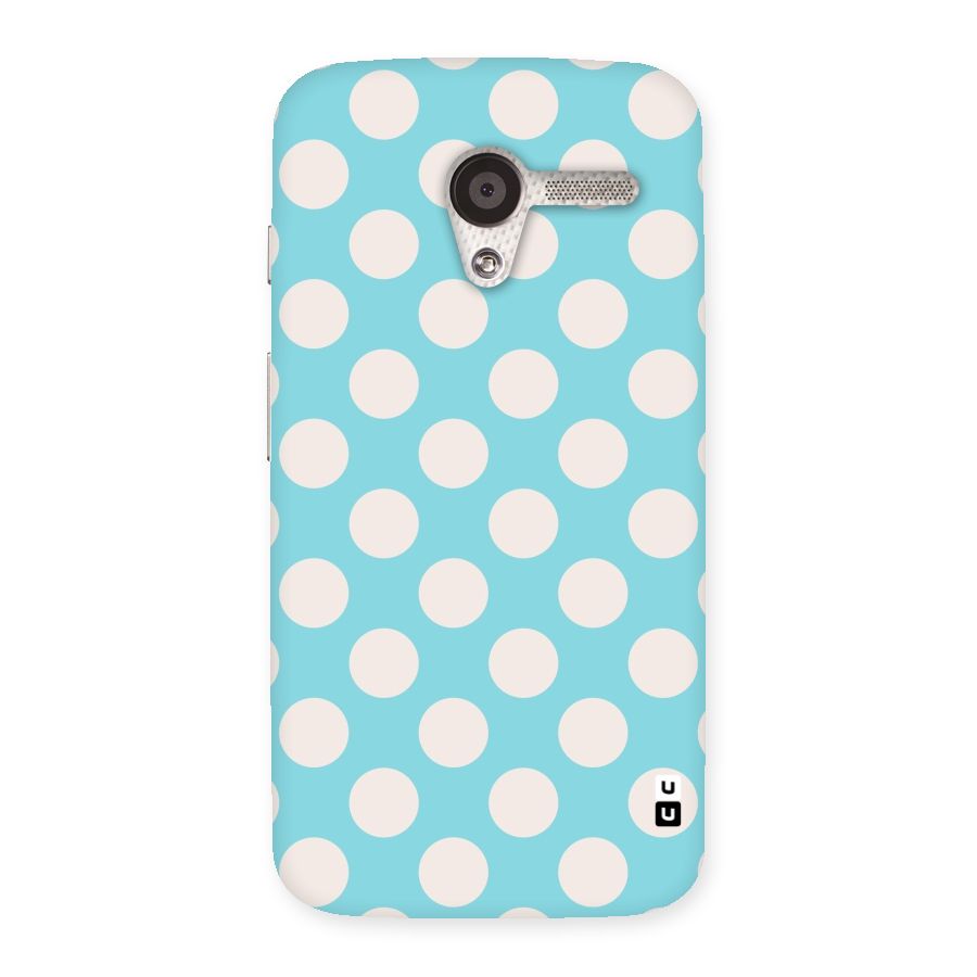 Pastel White Polka Dots Back Case for Moto X