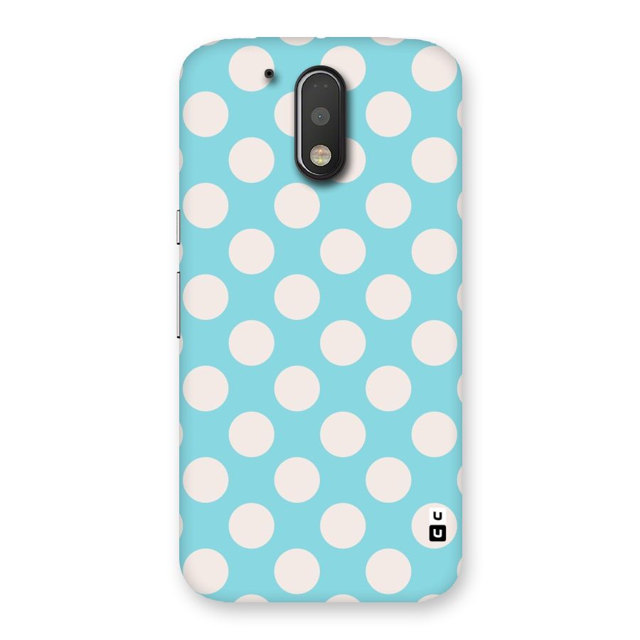 Pastel White Polka Dots Back Case for Motorola Moto G4