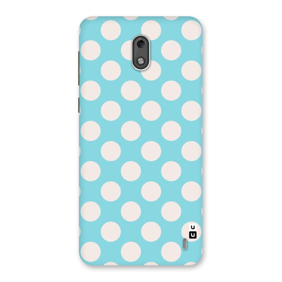 Pastel White Polka Dots Back Case for Nokia 2