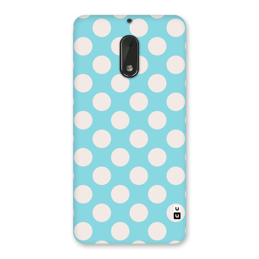 Pastel White Polka Dots Back Case for Nokia 6