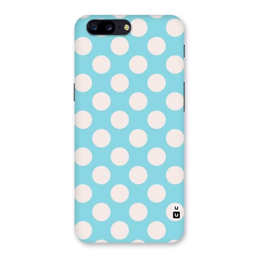 Pastel White Polka Dots Back Case for OnePlus 5