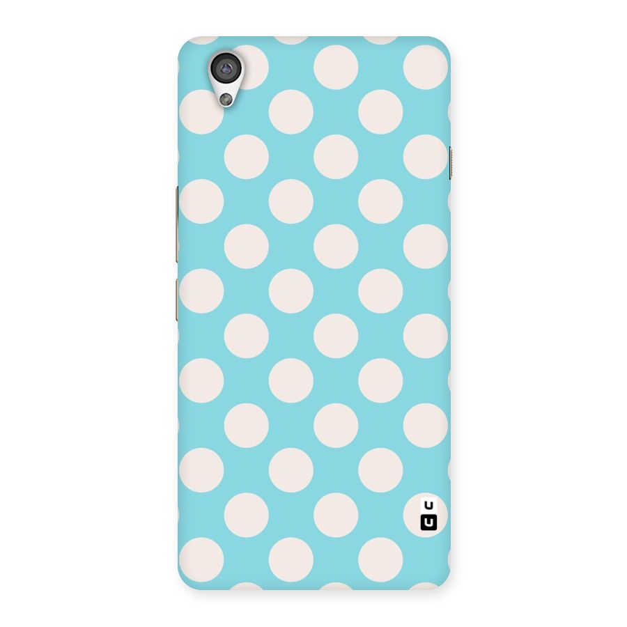 Pastel White Polka Dots Back Case for OnePlus X